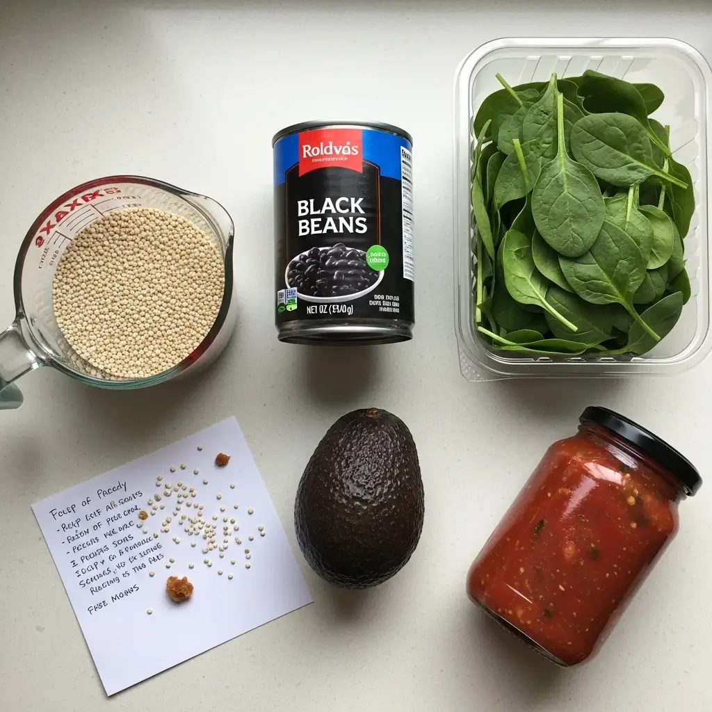 5 ingredient protein quinoa bowl