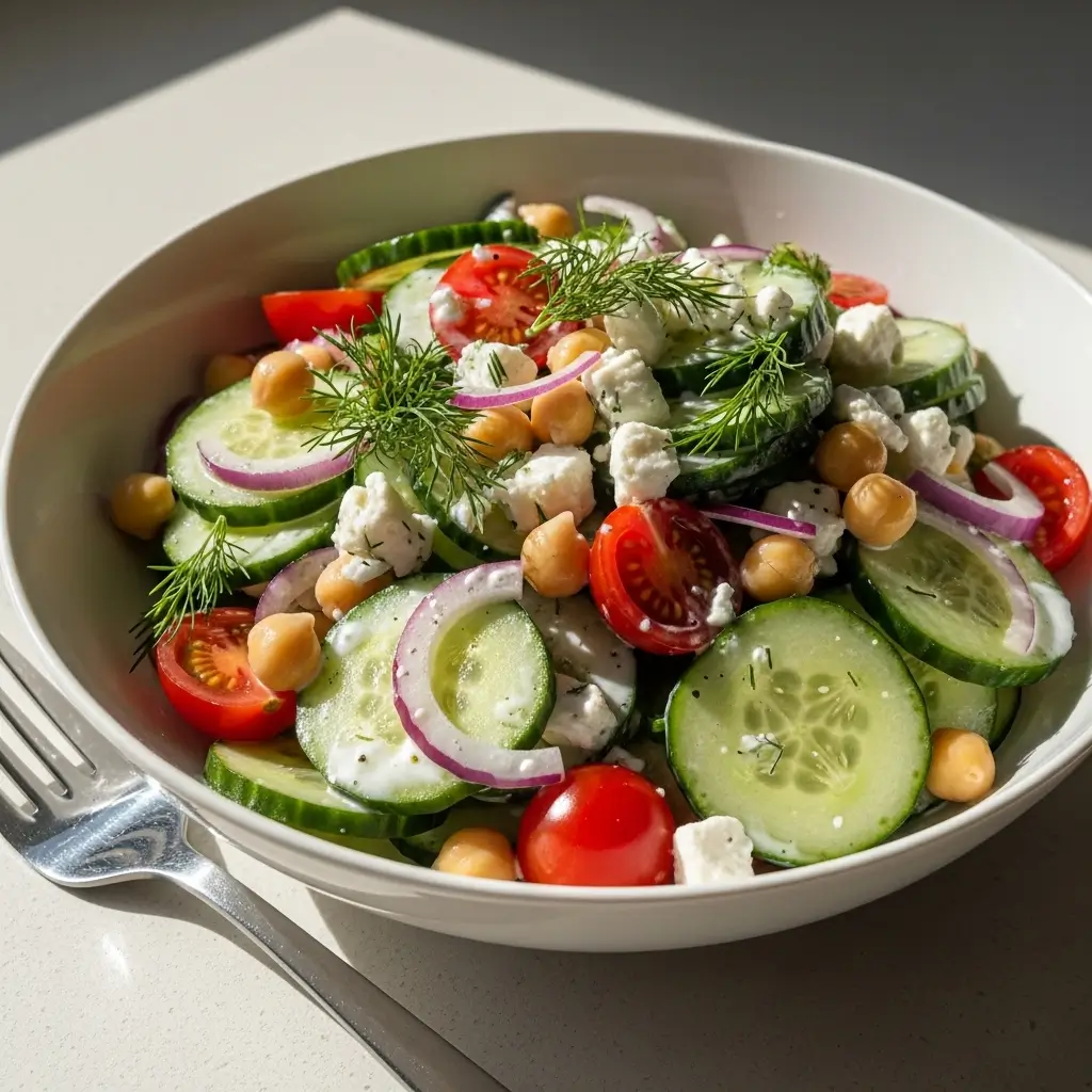 high-protein cucumber salad