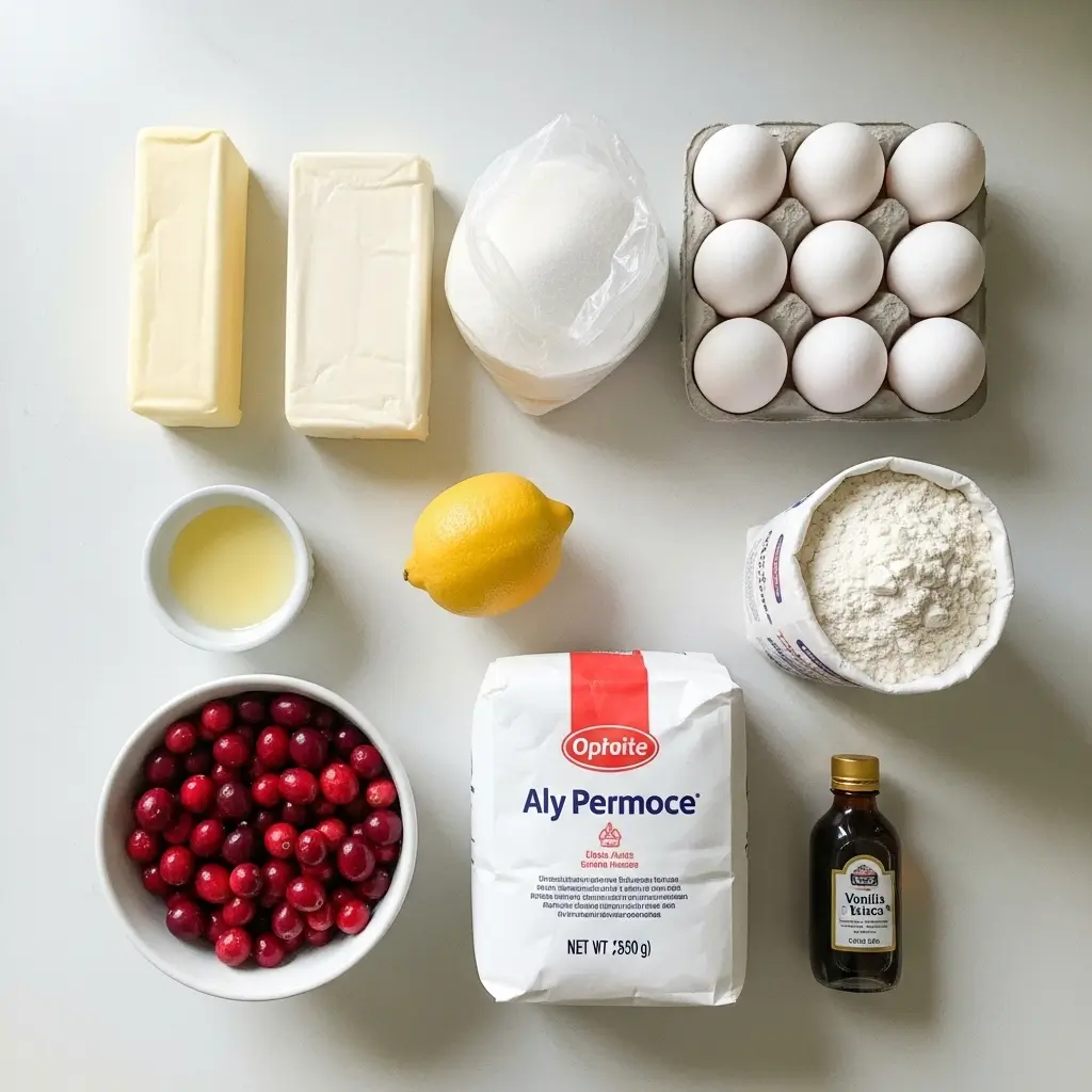 cranberry cream cheese pound cake