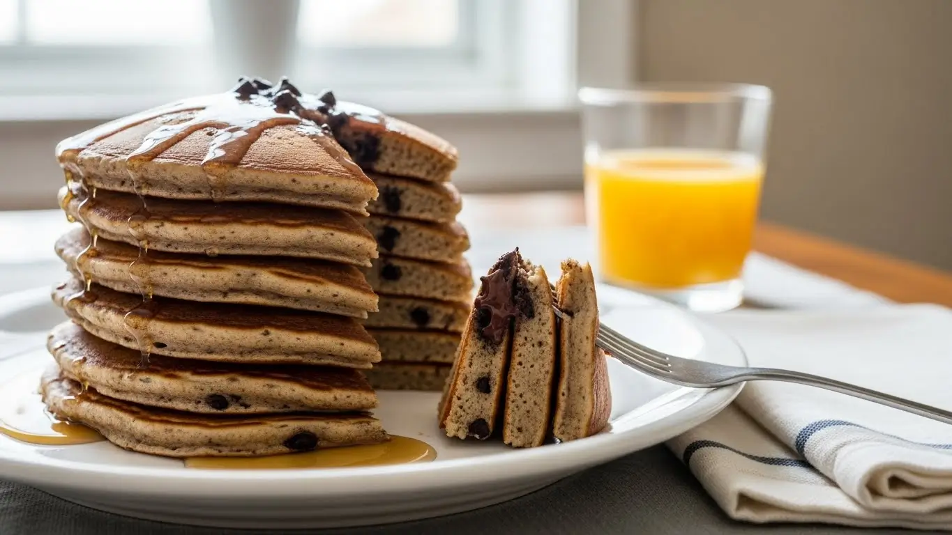 Easy chocolate chip pancakes