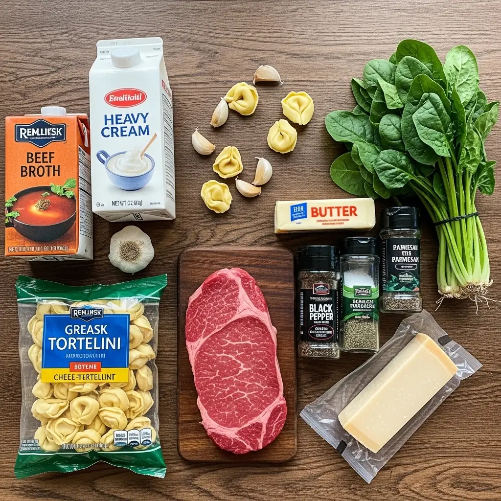 Cracked Garlic Steak Tortellini