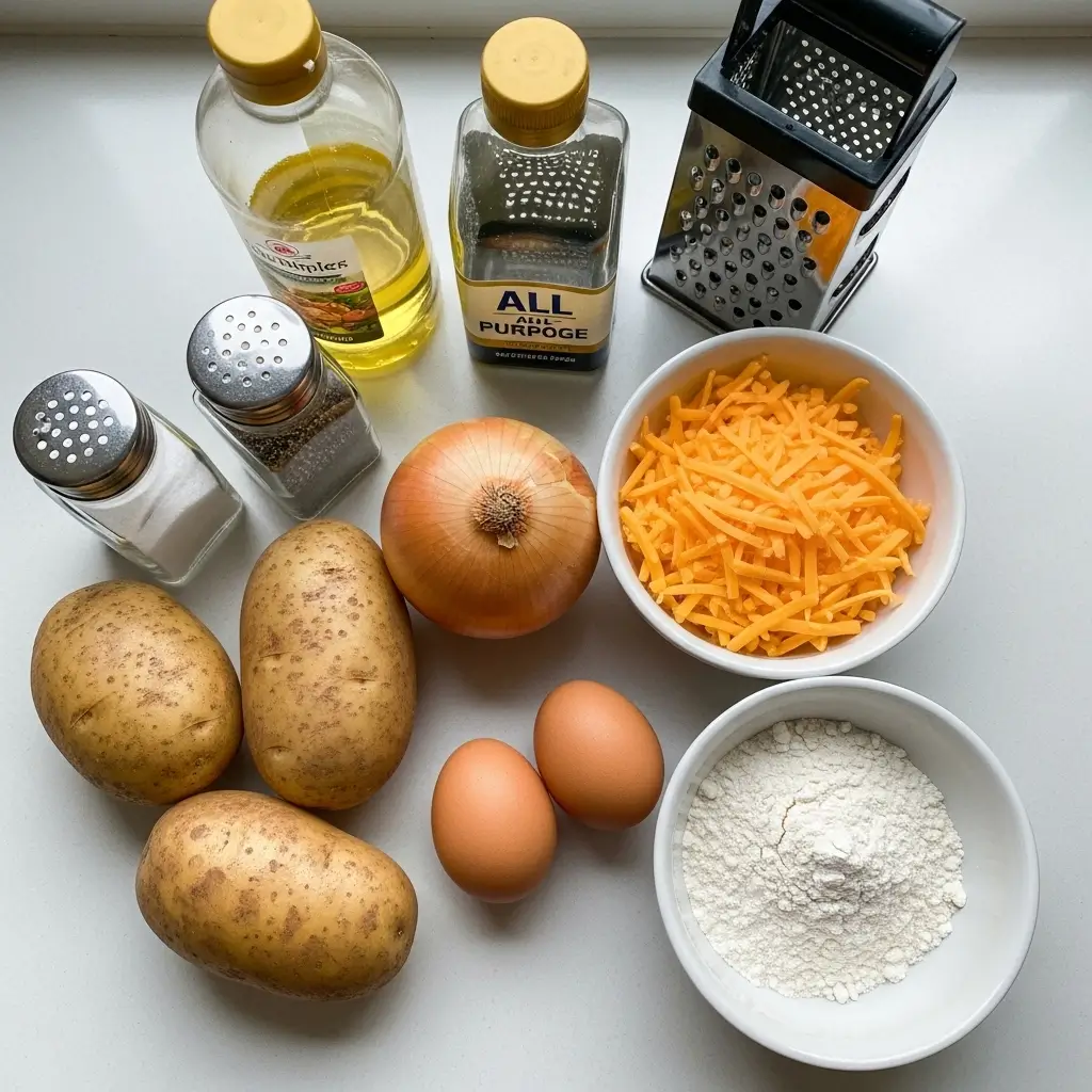 potato and onion cheese pancake