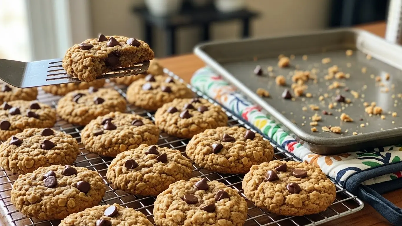 Peanut Butter Oatmeal Chocolate Chip Cookies