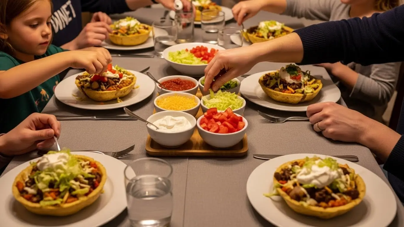 loaded potato taco bowl