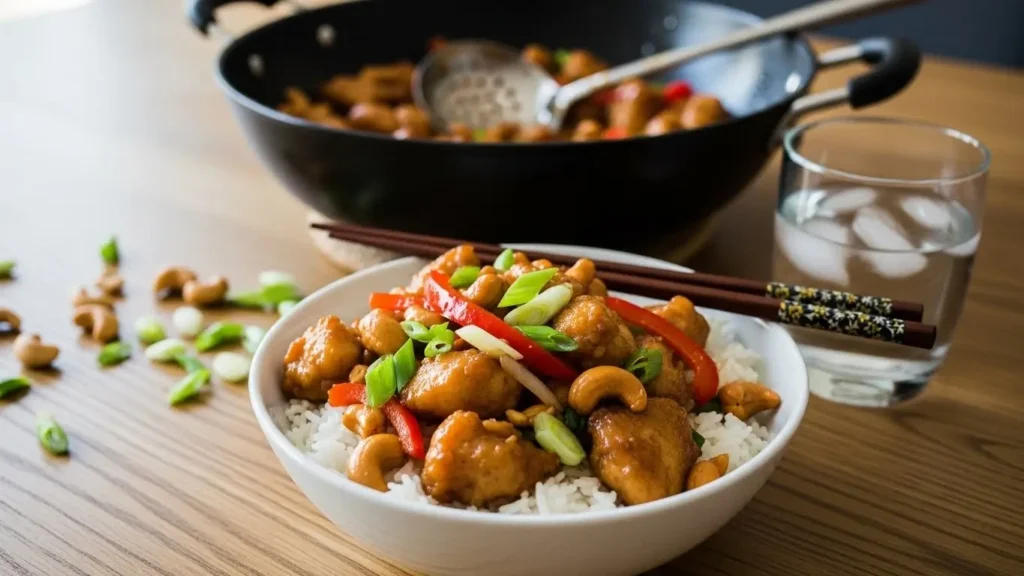 simple one-pan cashew chicken recipe