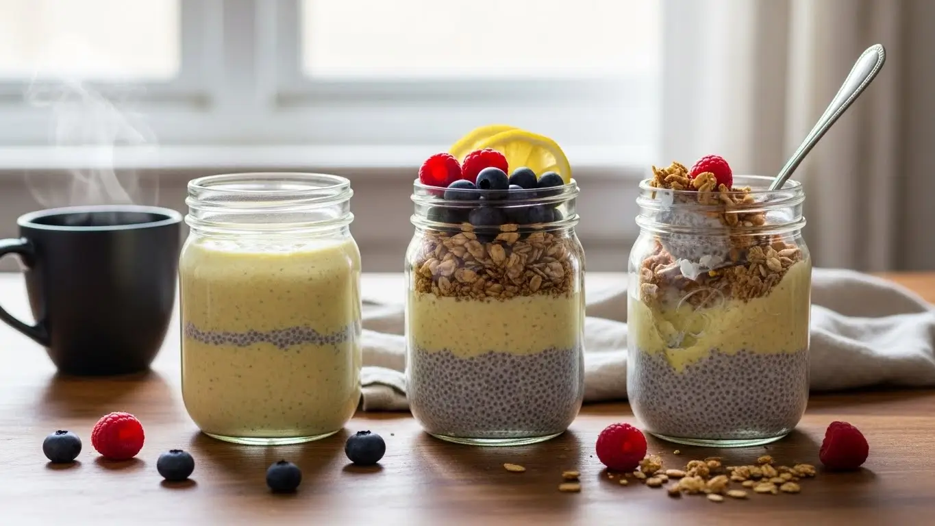 lemon cream chia pudding