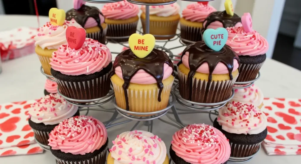 easy Valentine cupcakes
