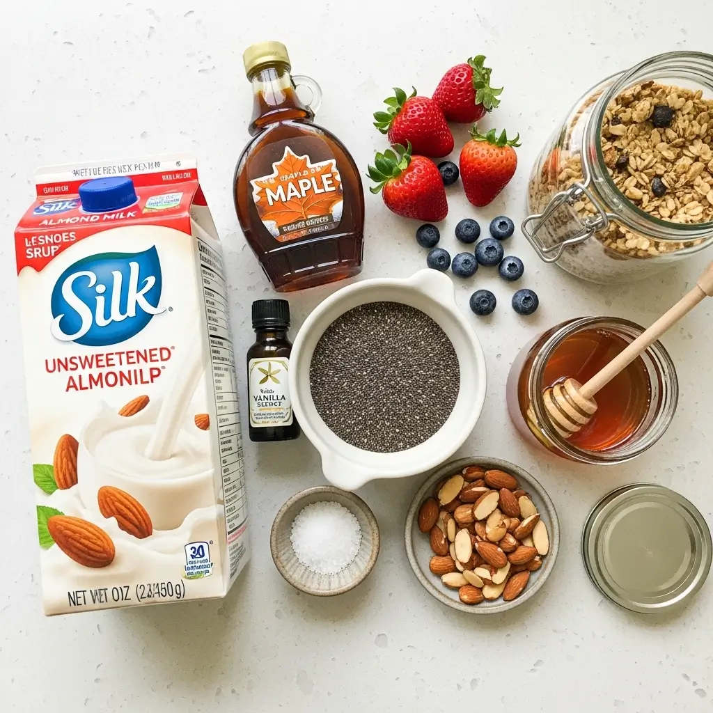almond milk chia pudding
