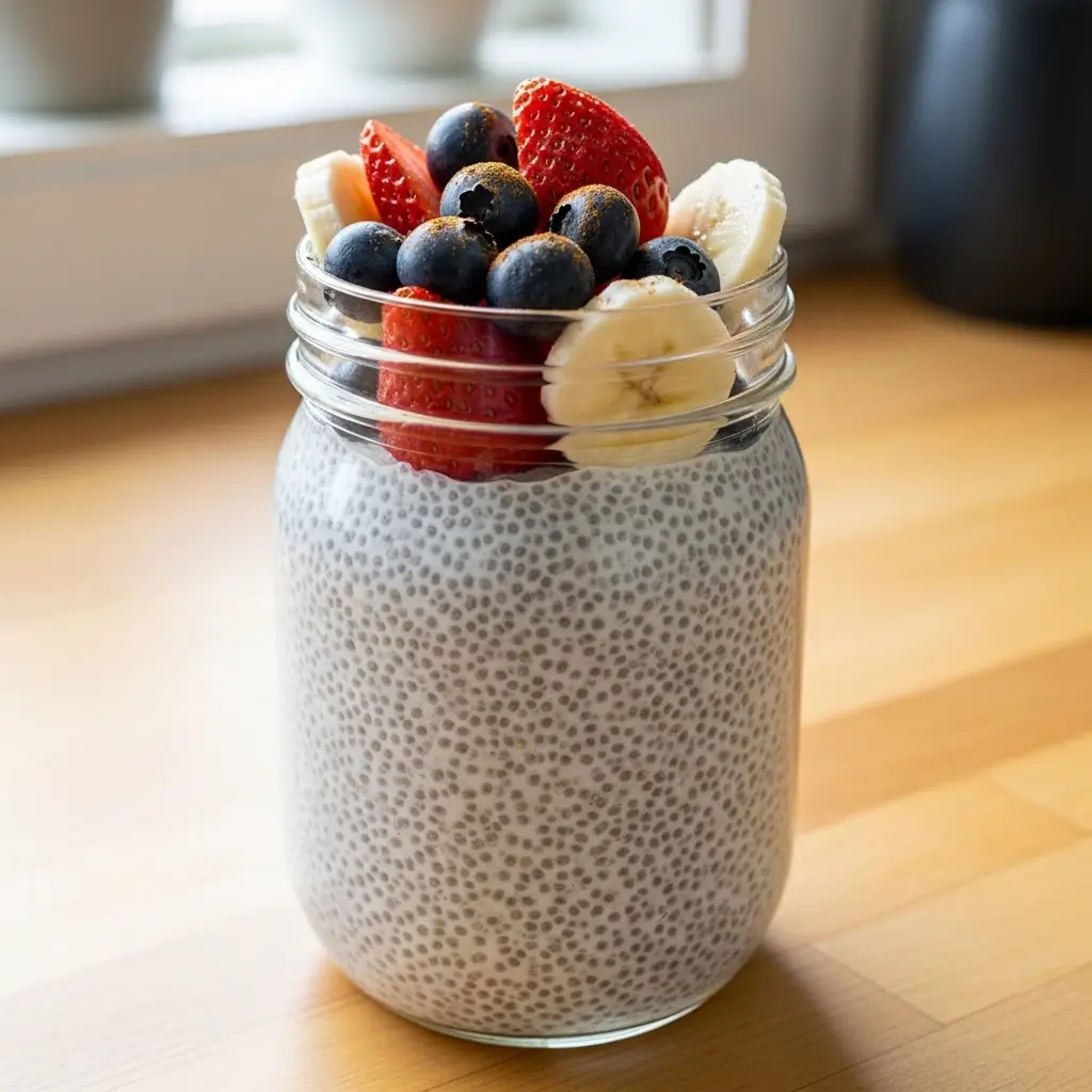 low calorie chia pudding