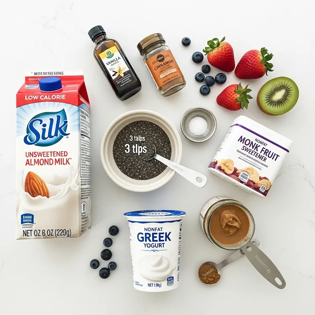 low calorie chia pudding