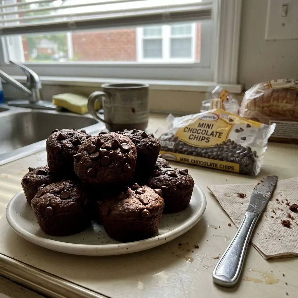 Greek yogurt chocolate mini muffins