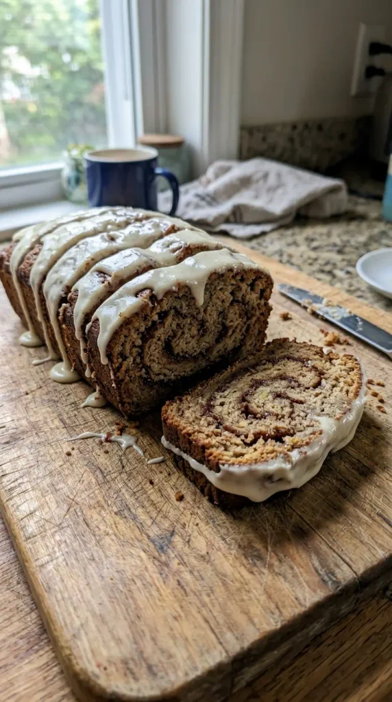 Cinnamon Roll Banana Bread Recipe