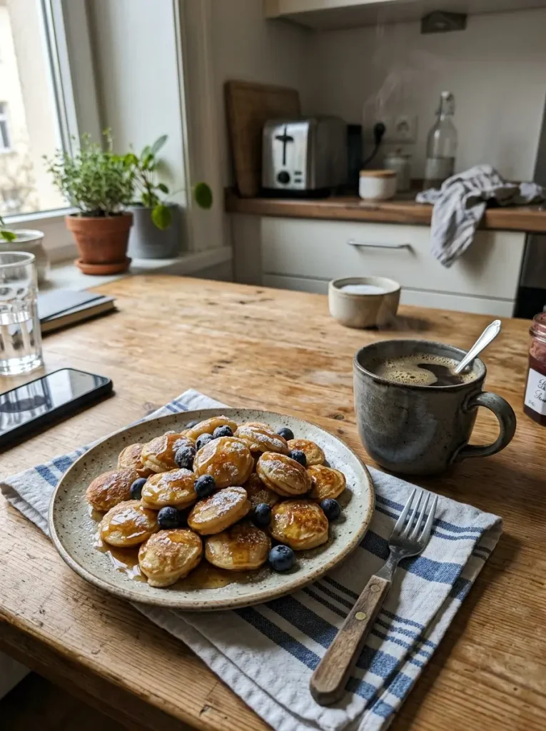 Lemon blueberry cottage cheese pancake bites