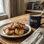 Lemon blueberry cottage cheese pancake bites