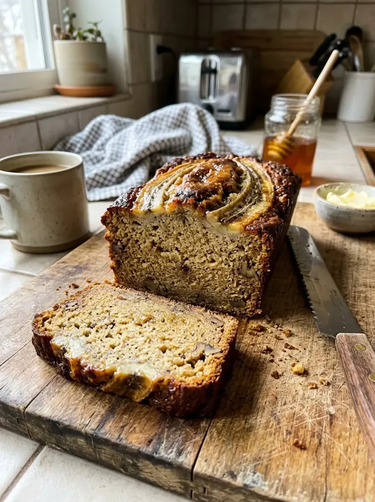 moist honey vanilla banana bread