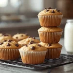 Healthy chocolate chip muffins